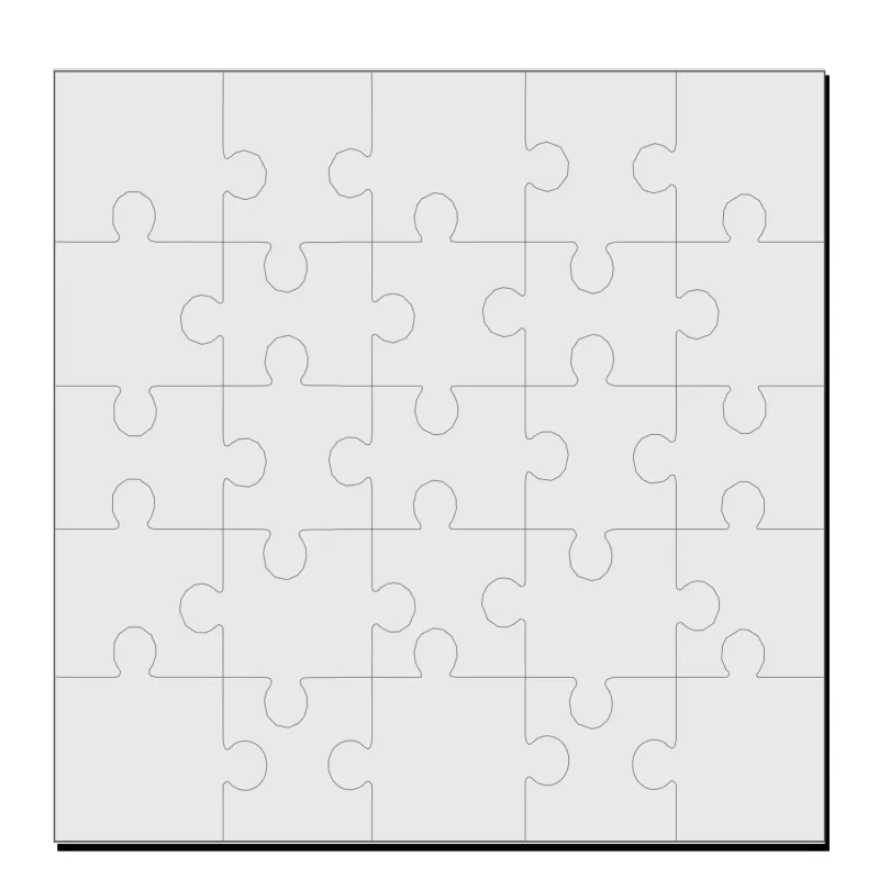 Puzzle 25 piezas / Madera MDF