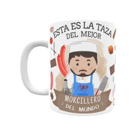 Taza personalizada con tu dedicatoria para EL mejor MORCILLERO