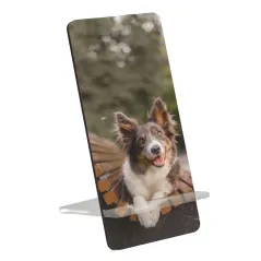 Soporte de sobremesa personalizado con logos, diseños, fotos. para tarjetas de visita.