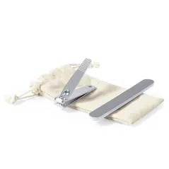 Set de manicura personalizado con cortauñas y lima. Personaliza en la bolsita con logos, diseños, textos