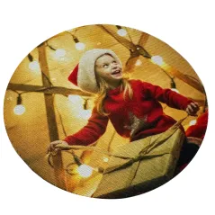 Posavaso poliéster flexible | Personalizable con fotos diseños a todo color. Regalo de bodas, comuniones.