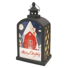 Farolillo vintage personalizable con foto o diseño luz LED. Se puede colocar en superficie plana o colgarse por la anilla.