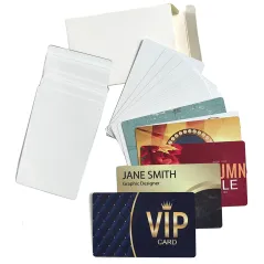 Tarjeta visita - Metálica - Blanca