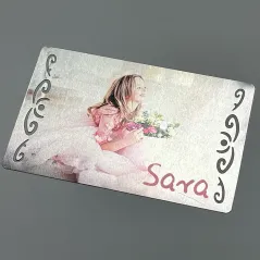 Tarjeta visita - Metálica - Aluminio - Orbiltal