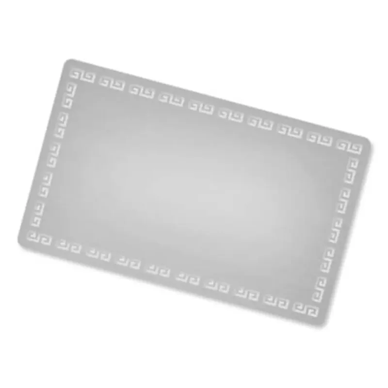 Tarjeta visita - Metálica - Aluminio - Perforado