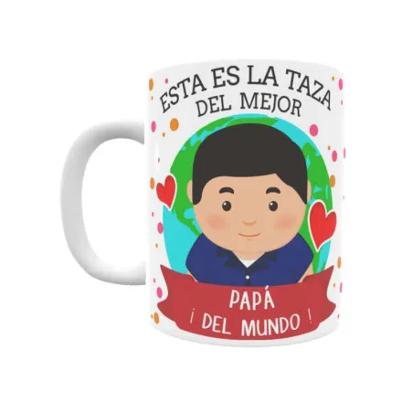 Taza personalizada con tu dedicatoria para EL mejor PAPÁ