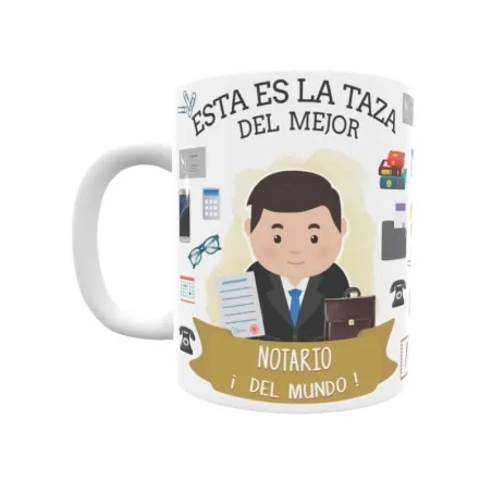 Taza personalizada con tu dedicatoria para EL mejor NOTARIO