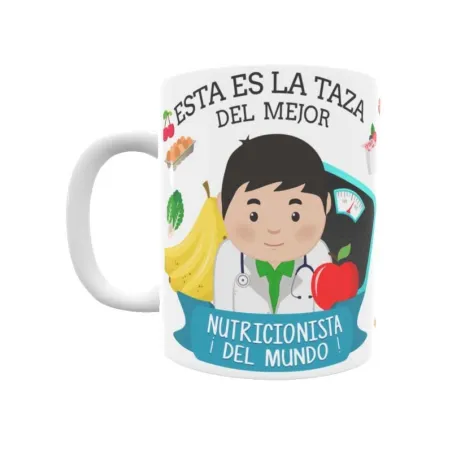 Taza personalizada con tu dedicatoria para EL mejor NUTRICIONISTA