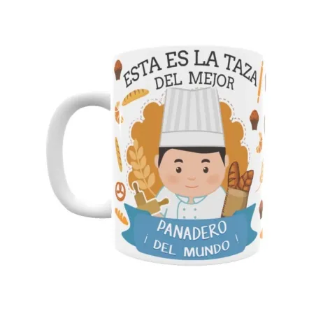 Taza personalizada con tu dedicatoria para EL mejor PANADERO