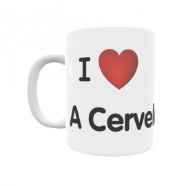 Taza - I ❤ A Cervela