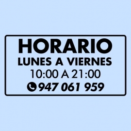 Vinilo - Horario - M4L-03