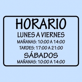Vinilo - Horario - H03