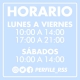 Vinilo - Horario personalizado para tiendas