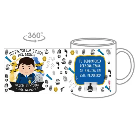 Taza Policía Científica (Él)