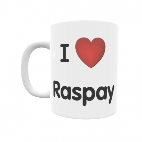 Taza - I ❤ Raspay