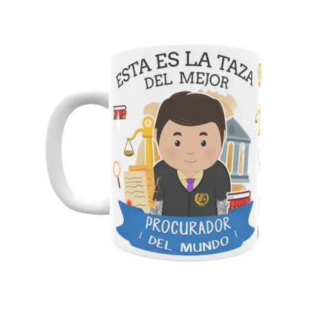 Taza personalizada con tu dedicatoria para EL mejor PROCURADOR