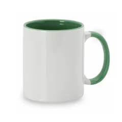 Taza verde personalizada con tu foto o diseño. Descuentos automáticos.