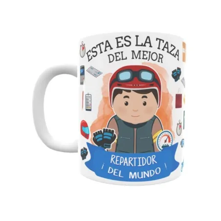 Taza personalizada con tu dedicatoria para EL mejor REPARTIDOR