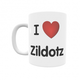 Taza - I ❤ Zildotz