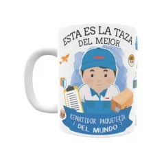 Taza personalizada con tu dedicatoria para EL mejor REPARTIDOR