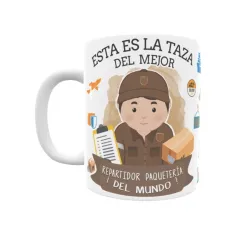 Taza personalizada con tu dedicatoria para EL mejor REPARTIDOR