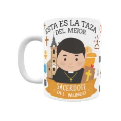 Taza personalizada con tu dedicatoria para EL mejor SACERDOTE