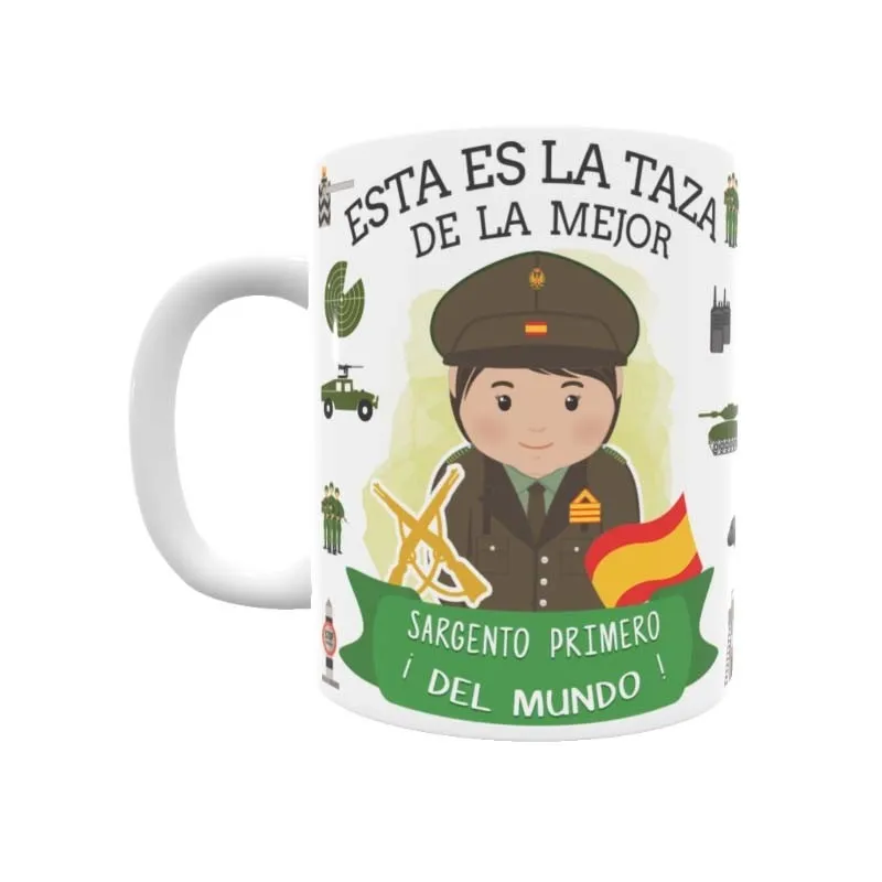 Taza Sargento Primero del Ejército (Ella)