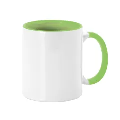 Taza verde claro o pistacho personalizada con tu foto o diseño. Descuentos automáticos.