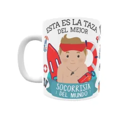 Taza personalizada con tu dedicatoria para EL mejor SOCORRISTA