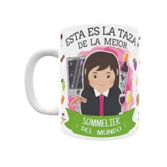 Taza personalizada con tu dedicatoria para LA mejor SOMMELIER