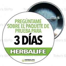 Chapa 75 mm HERBALIFE - I love Herbalife
