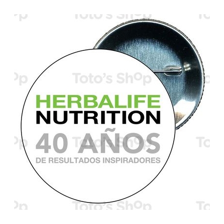 Chapa 58 mm HERBALIFE - 40 ANIVERSARIO HERBALIFE