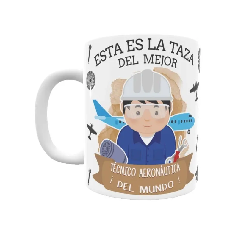 Taza Técnico Aeronáutico (Él)