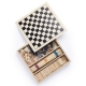 juego de madera personalizado mikado, ajedrez, damas