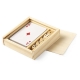 juego de madera personalizado baraja cartas y dados