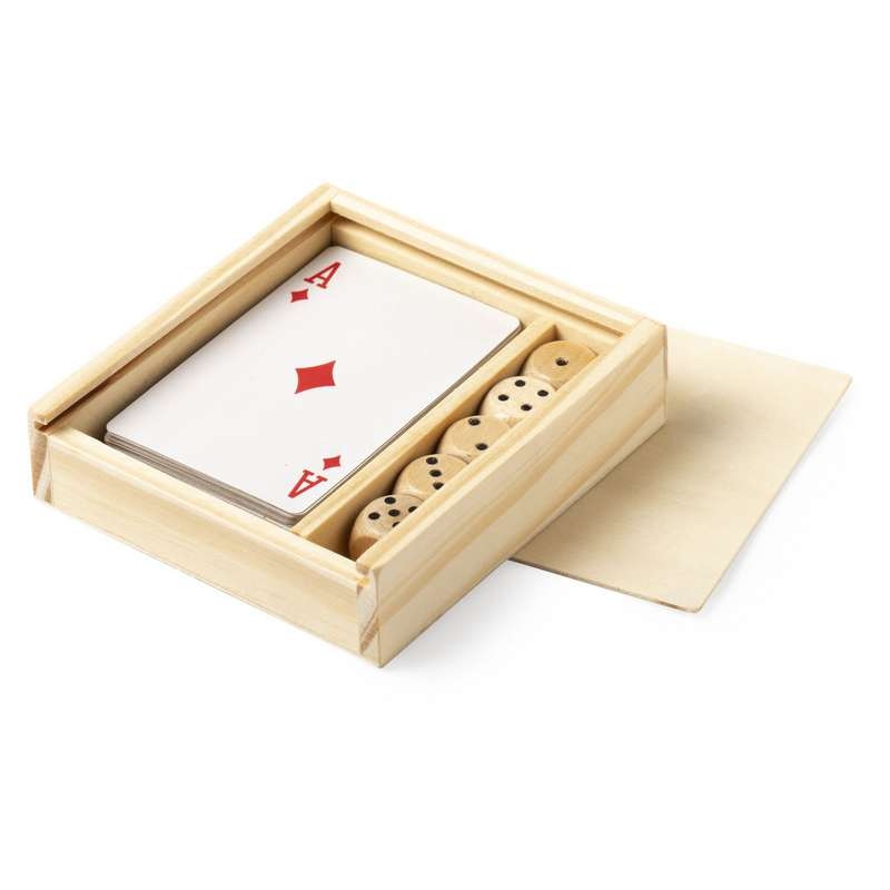 Set de Juegos en caja madera personalizada para Detalles de Comunión
