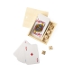 juego de madera personalizado baraja cartas y dados