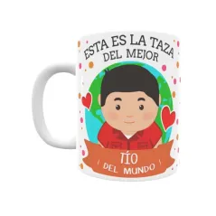 Taza personalizada con tu dedicatoria para EL mejor TÍO