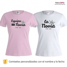 Camiseta despedida - Equipo & Novia