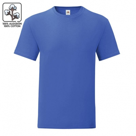 Camiseta azul personalizada con foto de algodón