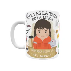 Taza personalizada con tu dedicatoria para LA mejor VENDEDOR BRICOLAJE