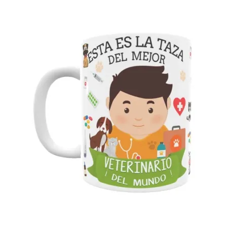 Taza personalizada con tu dedicatoria para EL mejor VETERINARIO