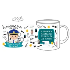 Taza Vigilante de Seguridad (Él)