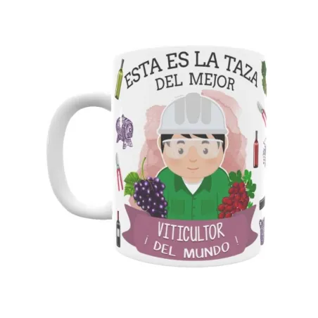 Taza personalizada con tu dedicatoria para EL mejor VITICULTOR