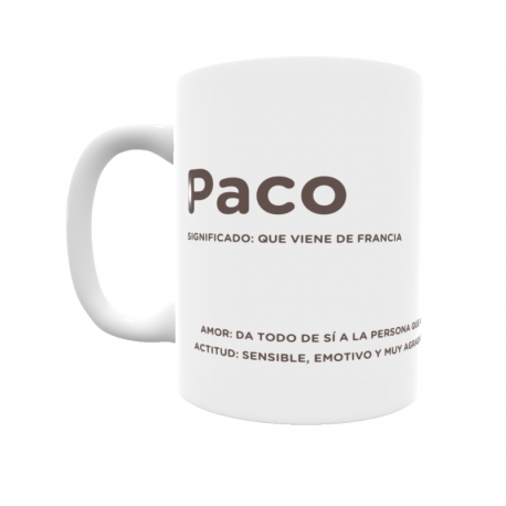 Taza - Paco