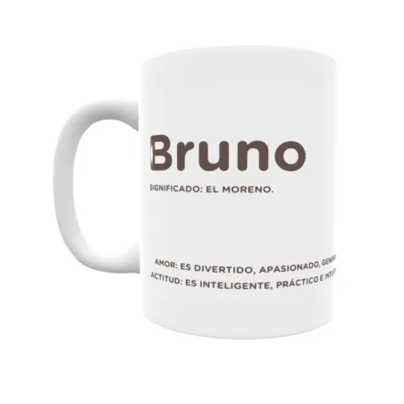 Taza - Bruno Regalo original y funcional. Taza personalizada con significado, actitud y amor.