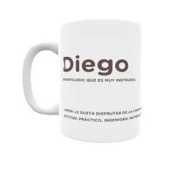 Taza - Diego Regalo original y funcional. Taza personalizada con significado, actitud y amor.