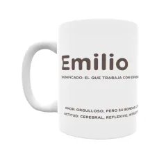 Taza - Emilio Regalo original y funcional. Taza personalizada con significado, actitud y amor.