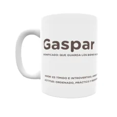 Taza - Gaspar Regalo original y funcional. Taza personalizada con significado, actitud y amor.