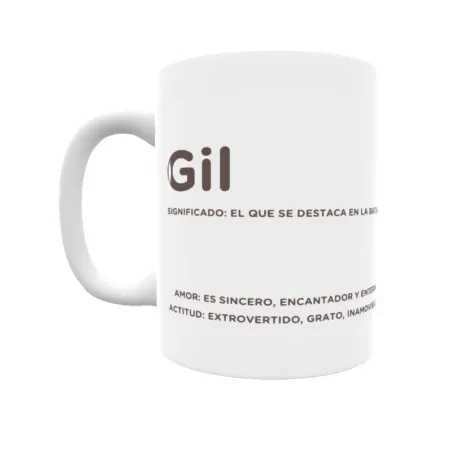 Taza - Gil Regalo original y funcional. Taza personalizada con significado, actitud y amor.